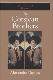Cover of: The Corsican Brothers by Alexandre Dumas