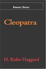 Cover of: Cleopatra by H. Rider Haggard
