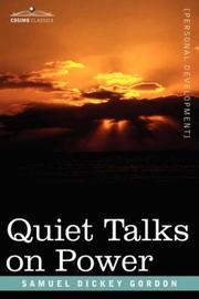 Cover of: Quiet Talks on Power by Samuel Dickey Gordon