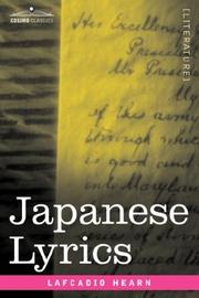 Cover of: Japanese Lyrics by Lafcadio Hearn
