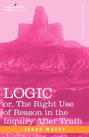 Cover of: LOGIC by Isaac Watts