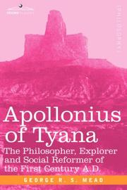 Cover of: APOLLONIUS OF TYANA by G. R. S. Mead
