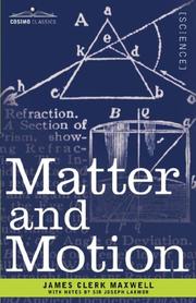 Cover of: Matter and Motion