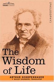 Cover of: The Wisdom of Life by Arthur Schopenhauer
