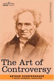 Cover of: The Art of Controversy by Arthur Schopenhauer
