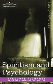 Cover of: Spiritism and Psychology