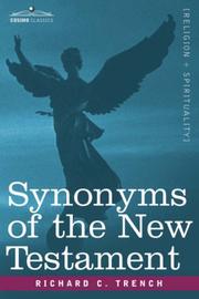 Cover of: Synonyms of the New Testament