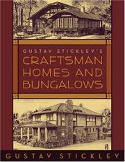 Cover of: Gustav Stickley's Craftsman Homes and Bungalows