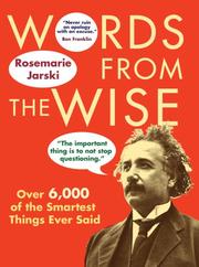 Cover of: Words from the Wise by Rosemarie Jarski