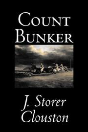 Cover of: Count Bunker by J. Storer Clouston