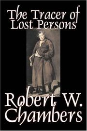 Cover of: The Tracer of Lost Persons by Robert W. Chambers