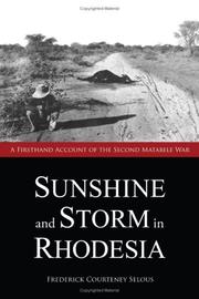 Cover of: Sunshine and Storm in Rhodesia by Frederick Courteney Selous