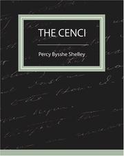 Cover of: The Cenci by Percy Bysshe Shelley