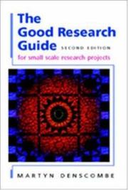 Cover of: The Good Research Guide by Martyn Denscombe