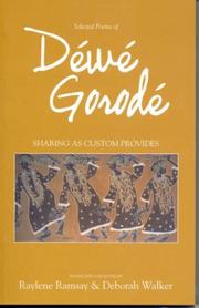 Cover of: Sharing as custom provides: selected poems of Déwé Gorodé
