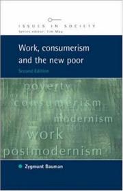 Cover of: Work, Consumerism and the New Poor (Issues in Society) by Zygmunt Bauman