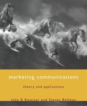 Cover of: Marketing Communications