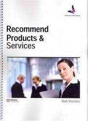 Cover of: Recommend Products and Services