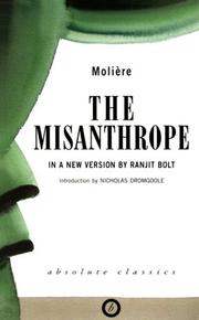 Cover of: The Misanthrope (Absolute Classics) by Molière