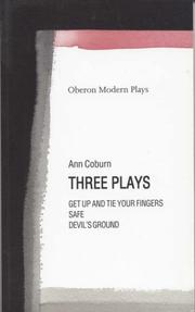 Cover of: Three Plays by Ann Coburn