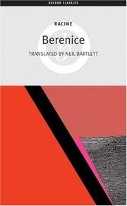 Cover of: Berenice by Jean Racine, Jean Racine