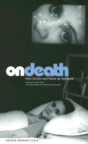 Cover of: On Death: A Theatre Essay (Oberon Modern Plays)