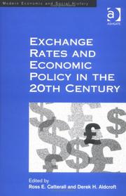Cover of: Exchange rate regimes and economic policy in the 20th century | 