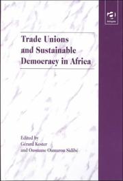 Cover of: Trade unions and sustainable democracy in Africa