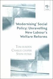 Cover of: 'Modernising' social policy: unravelling New Labour's welfare reforms