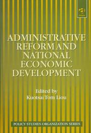 Cover of: Administrative reform and national economic development