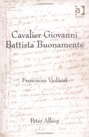 Cover of: Cavalier Giovanni Battista Buonamente | Peter Allsop