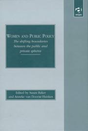 Cover of: Women and public policy: the shifting boundaries between the public and private spheres