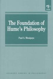 Cover of: The foundation of Hume's philoshophy