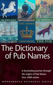 Cover of: The Dictionary of Pub Names (Reference)
