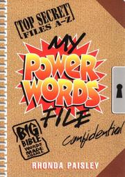 Cover of: My Power Words File