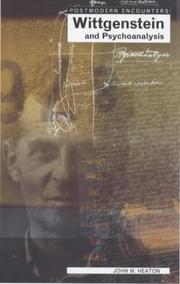 Cover of: Wittgenstein and Psychoanalysis