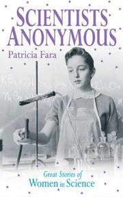 Cover of: Scientists Anonymous by Patricia Fara