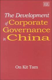 Cover of: The development of corporate governance in China
