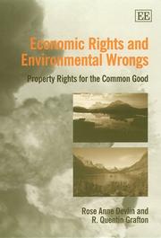 Cover of: Economic Rights and Environmental Wrongs | Rose Anne Devlin