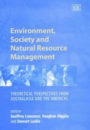 Cover of: Environment, Society and Natural Resource Management by 