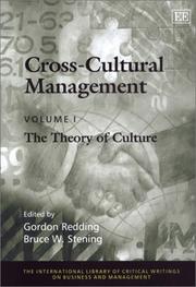 Cover of: Cross-cultural management by edited by Gordon Redding and Bruce W. Stening.