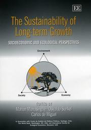 Cover of: The Sustainability of Long-term Growth: Socioeconomic and Ecological Perspectives