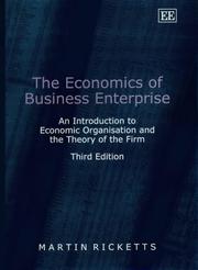 The Economics of Business Enterprise by Martin Ricketts