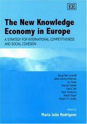 Cover of: The New Knowledge Economy in Europe: A Strategy for International Competitiveness and Social Cohesion