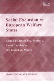 Cover of: Social exclusion in European welfare states by edited by Ruud J.A. Muffels, Panos Tsakloglou, David G. Mayes.