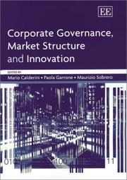 Cover of: Corporate governance, market structure, and innovation