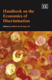 Cover of: Handbook on the economics of discrimination by [edited by] William M. Rodgers III.