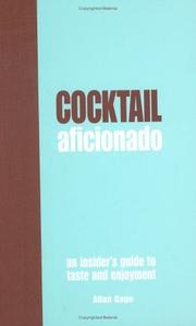Cover of: Cocktail Aficionado | Allan Gage