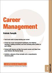 Cover of: Career Management