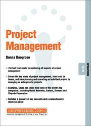 Project Management (Express Exec) by Donna Deeprose